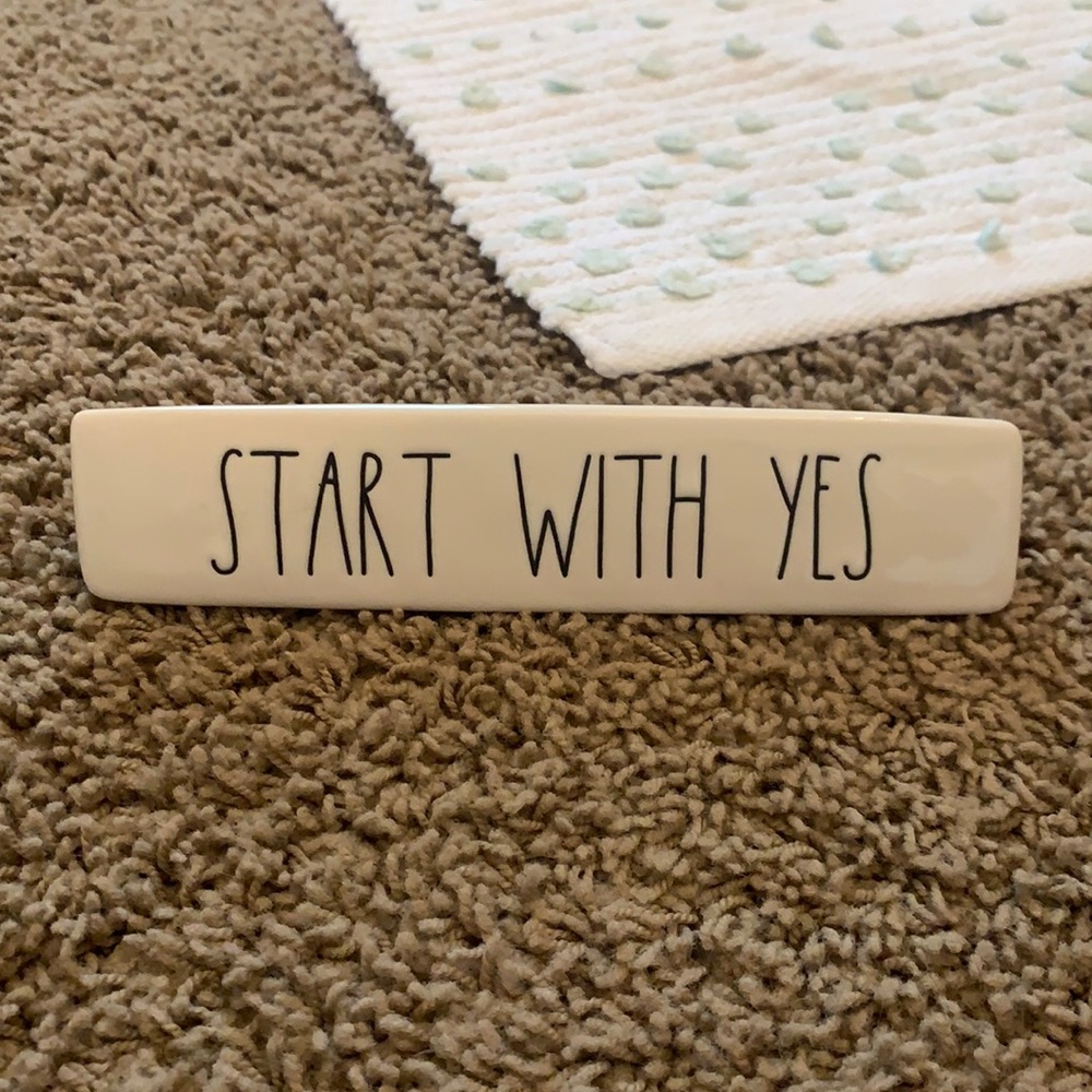 rae dunn desk sign